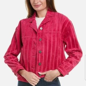 Cabi Pink Cheeky Topper Corduroy Jacket Size L